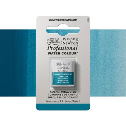 akvarelová barva winsor newton pánvička cobalt turquoise