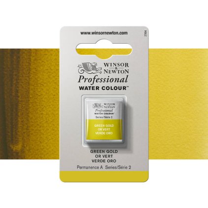 akvarelová barva winsor newton pánvička green gold