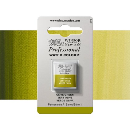 akvarelová barva winsor newton pánvička olive green