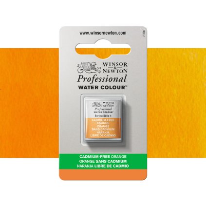 akvarelová barva winsor newton pánvička cadmium free orange