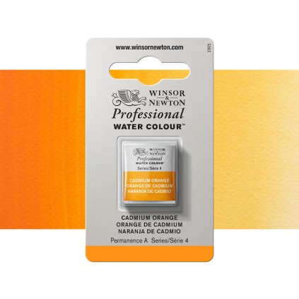akvarelová barva winsor newton pánvička cadmium orange
