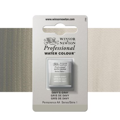 akvarelová barva winsor newton pánvička Davy's Gray