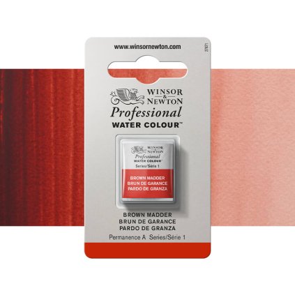 akvarelová barva winsor newton pánvička brown madder