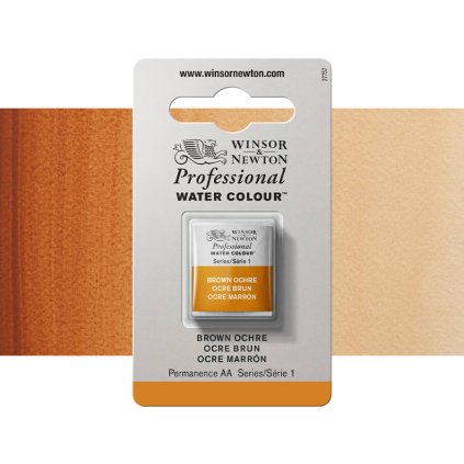 akvarelová barva winsor newton pánvička brown ochre