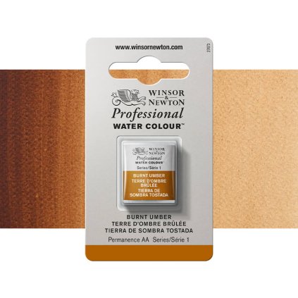 akvarelová barva winsor newton pánvička burnt umber