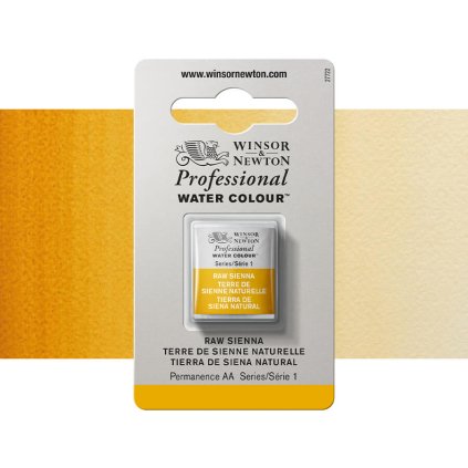 akvarelová barva winsor newton pánvička raw sienna