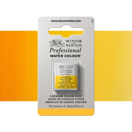 akvarelová barva winsor newton pánvička cadmium yellow deep