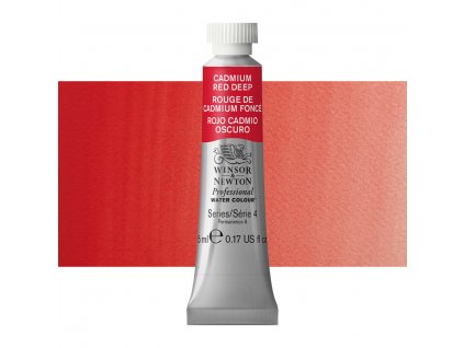 akvarelová barva winsor newton 5ml cadmium red deep