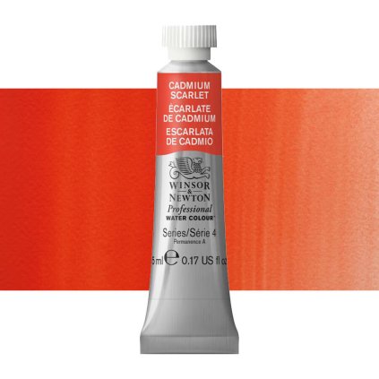 akvarelová barva winsor newton 5ml cadmium scarlet