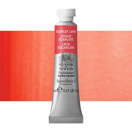 akvarelová barva winsor newton 5ml scarlet lake