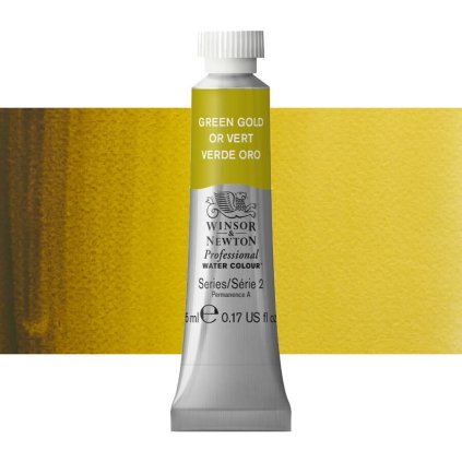 akvarelová barva winsor newton 5ml green gold