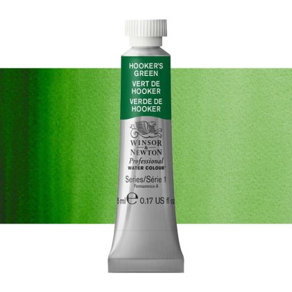 akvarelová barva winsor newton 5ml hookers green