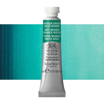 akvarelová barva winsor newton 5ml winsor green blue shade
