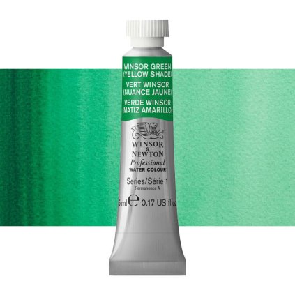 akvarelová barva winsor newton 5ml winsor green yellow shade