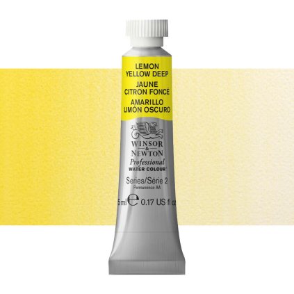 akvarelová barva winsor newton 5ml lemon yellow deep