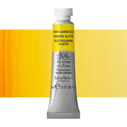 akvarelová barva winsor newton 5ml new gamboge