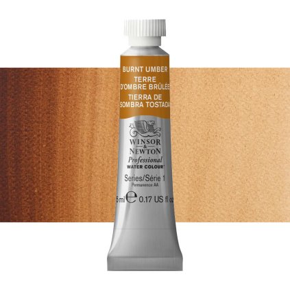 akvarelová barva winsor newton 5ml burnt umber