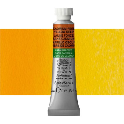 akvarelová barva winsor newton 5ml cadmium free yellow deep