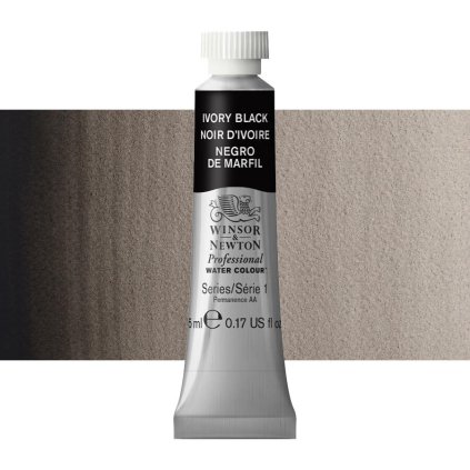 akvarelová barva winsor newton 5ml ivory black