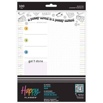 Poznámkový blok Happy Planner CLASSIC Bright Budget