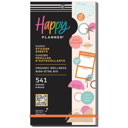 Samolepky Happy Planner Value Pack Organic Wellness