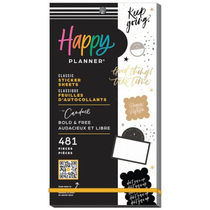Samolepky Happy Planner Value Pack Bold & Free