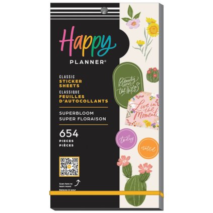 Samolepky Happy Planner Value Pack Superbloom