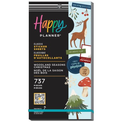 Samolepky Happy Planner Value Pack Woodland Seasons Christmas