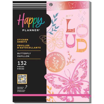 Samolepky Happy Planner Large Value Pack Butterfly Effect