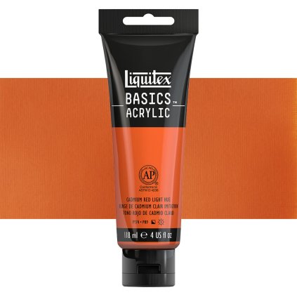 510 akrylová barva Liquitex Basic 118ml cadmium red light hue