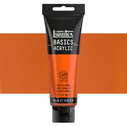 620 akrylová barva Liquitex Basic 118ml vivid red orange