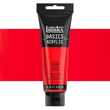 983 akrylová barva Liquitex Basic 118ml fluorescent red