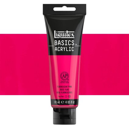 987 akrylová barva Liquitex Basic 118ml fluorescent pink