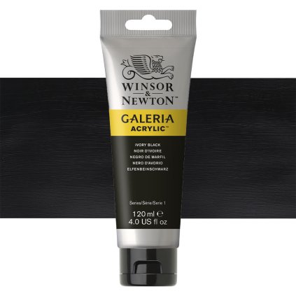 331 akrylová barva Winsor Newton Galleria acrylic 120ml ivory black