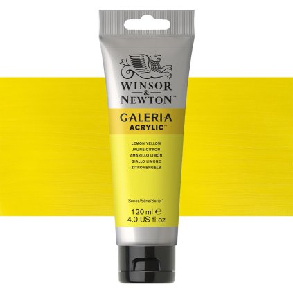 346 akrylová barva Winsor Newton Galleria acrylic 120ml lemon yellow