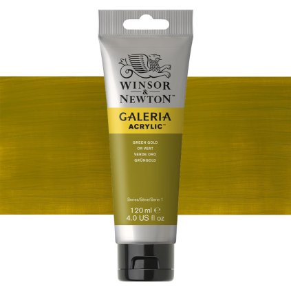 294 akrylová barva Winsor Newton Galleria acrylic 120ml green gold