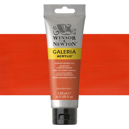 090 akrylová barva Winsor Newton Galeria acrylic 120ml cadmium orange hue