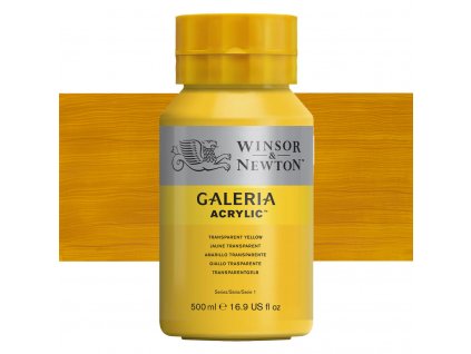 653 akrylová barva Winsor Newton Galeria acrylic 500ml transparent yellow