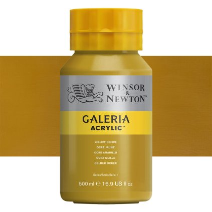 744 akrylová barva Winsor Newton Galeria acrylic 500ml yellow ochre