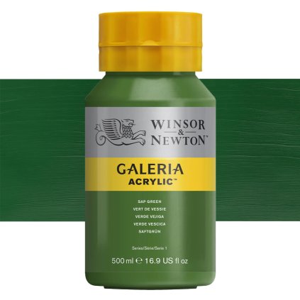 599 akrylová barva Winsor Newton Galeria acrylic 500ml sap green