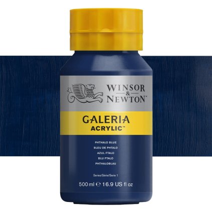 516 akrylová barva Winsor Newton Galeria acrylic 500ml phthalo blue