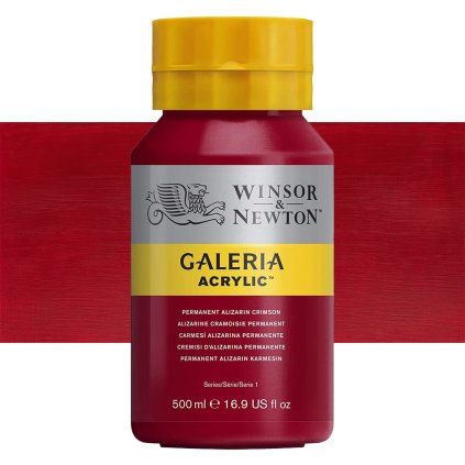 466 akrylová barva Winsor Newton Galeria acrylic 500ml permanent alizarin crimson