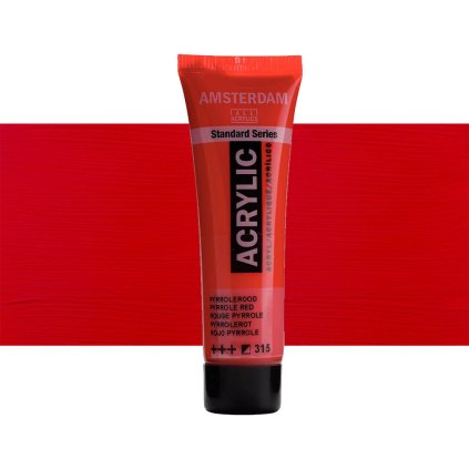 Akrylová barva Amsterdam 20 ml Pyrrole red