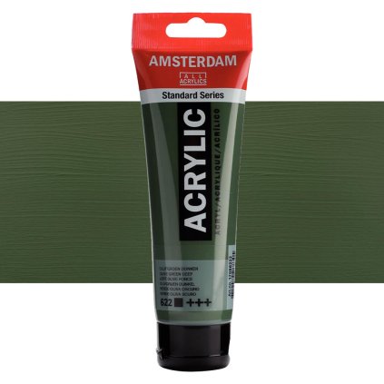 Akrylová barva Amsterdam 120 ml Olive green deep