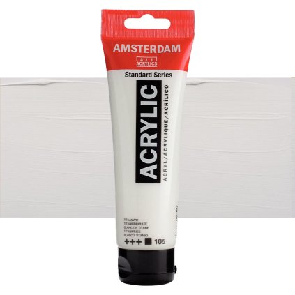 Akrylová barva Amsterdam 120 ml titanium white