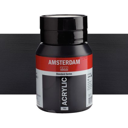 Akrylová barva Amsterdam 500 ml Lamp black (1)