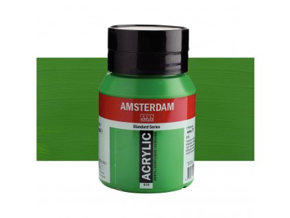 Akrylová barva Amsterdam 500 ml Permanent Green Light (1)