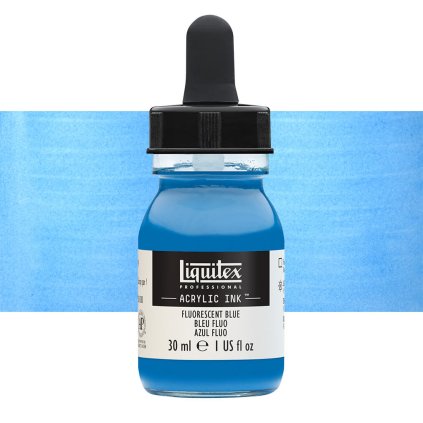 984 akrylový inkoust liquitex 30ml fluorescent blue