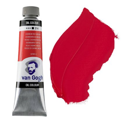 olejová barva van gogh 40ml červená 314 cadmium red medium