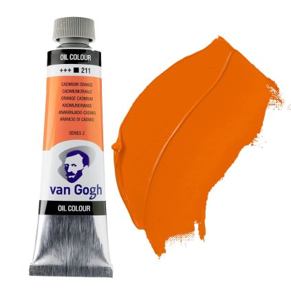 olejová barva van gogh 40ml oranžová 211 cadmium orange